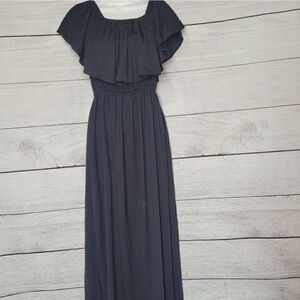 Women's Off Shoulders Side Slit Dress Medium